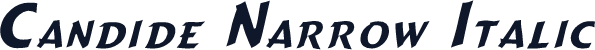 Candide Narrow Italic