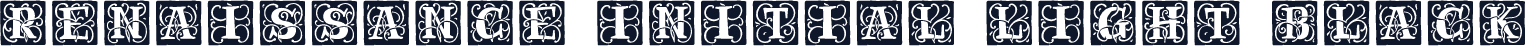 Renaissance Initial Light Black