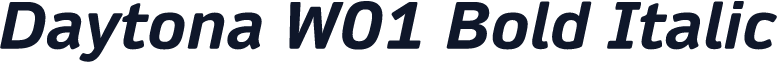 Daytona W01 Bold Italic