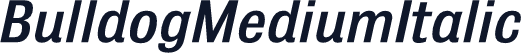 BulldogMediumItalic