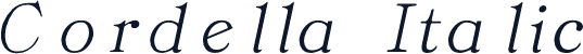 Cordella Italic