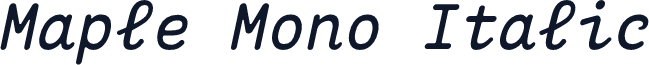 Maple Mono Italic