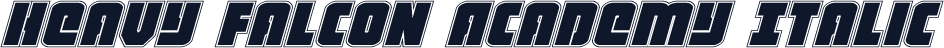Heavy Falcon Academy Italic