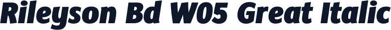 Rileyson Bd W05 Great Italic