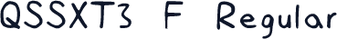 QSSXT3 F Regular