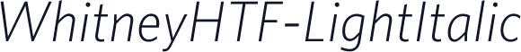 WhitneyHTF-LightItalic
