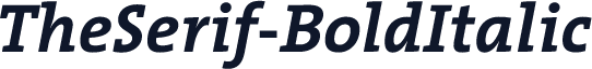 TheSerif-BoldItalic