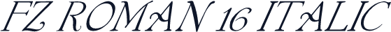 FZ ROMAN 16 ITALIC