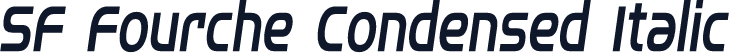 SF Fourche Condensed Italic