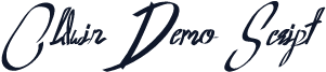 Oldwin Demo Script
