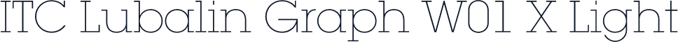 ITC Lubalin Graph W01 X Light