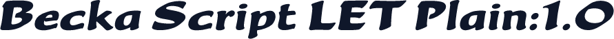 Becka Script LET Plain:1.0