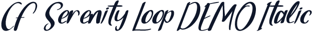 CF Serenity Loop DEMO Italic