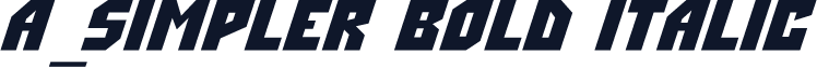 a_Simpler Bold Italic