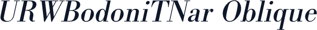 URWBodoniTNar Oblique