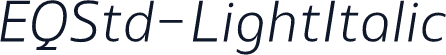 ☞EQStd-LightItalic
