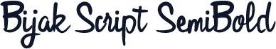 Bijak Script SemiBold