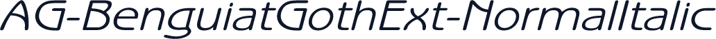 AG-BenguiatGothExt-NormalItalic