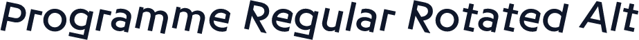 Programme Regular Rotated Alt