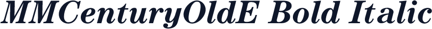 MMCenturyOldE Bold Italic
