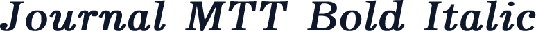 Journal MTT Bold Italic