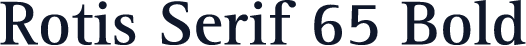 Rotis Serif 65 Bold