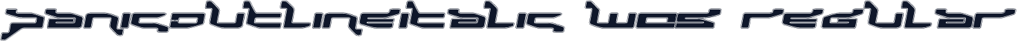 PanicOutlineItalic W05 Regular