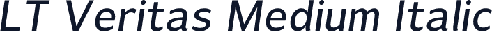 LT Veritas Medium Italic