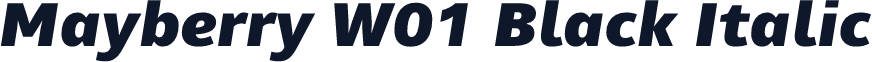 Mayberry W01 Black Italic