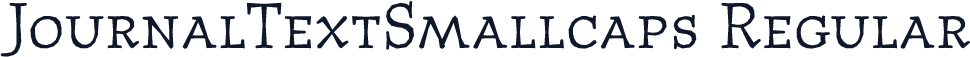 JournalTextSmallcaps Regular