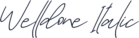 Welldone Italic