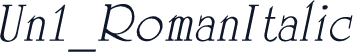 Un1_RomanItalic