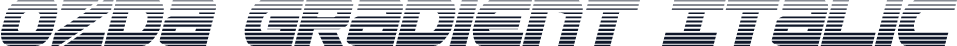Ozda Gradient Italic