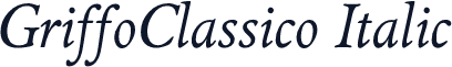 GriffoClassico Italic