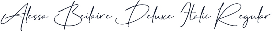 Alessa Beilaire Deluxe Italic Regular