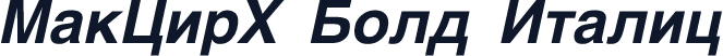 MakCirH Bold Italic