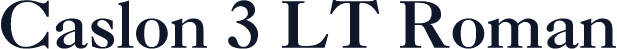 Caslon 3 LT Roman