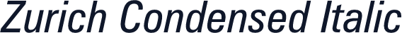 Zurich Condensed Italic