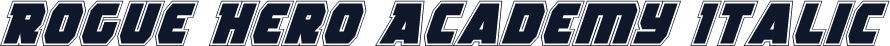 Rogue Hero Academy Italic