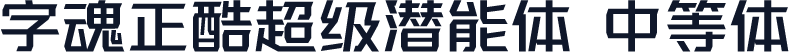字魂正酷超级潜能体 中等体