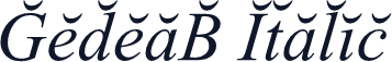 GedeaB Italic