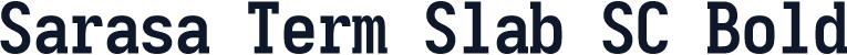 Sarasa Term Slab SC Bold