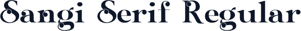 Sangi Serif Regular