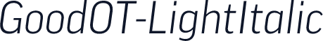GoodOT-LightItalic
