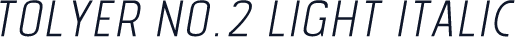 Tolyer No.2 Light Italic
