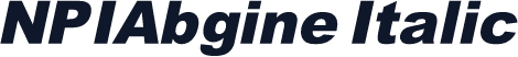 NPIAbgine Italic
