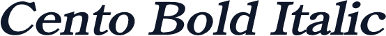 Cento Bold Italic