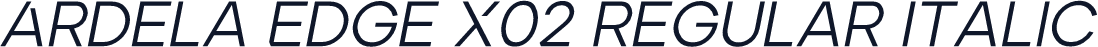Ardela Edge X02 Regular Italic