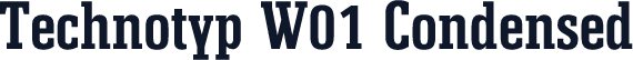 Technotyp W01 Condensed