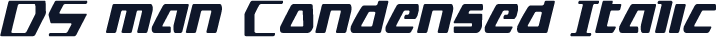 DS man Condensed Italic